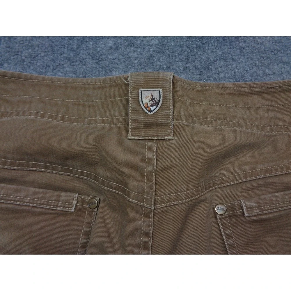 Kuhl Easy Rydr Vintage Patina Brown Stretch Gorpcore Canvas Pants 35x34 (34x33)